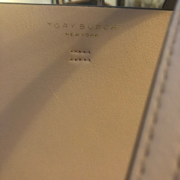 Tory Burch Block T Leather Tote - Picture 7 of 8